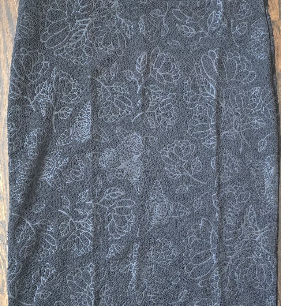 LuLaRoe Black Floral Pencil Skirt